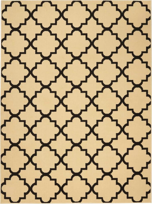Nourison - Grafix GRF08 Black and White 53in x 73in Area Rug - GRF08-99446394996_CLOSEOUT veiw 1