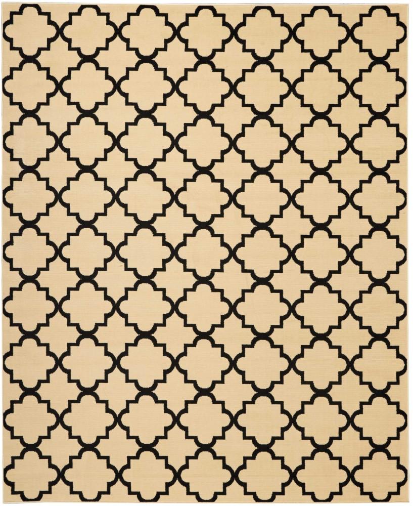 Nourison - Grafix GRF08 Black and White 710in x 910in Large Rug - GRF08-99446395009_CLOSEOUT veiw 1