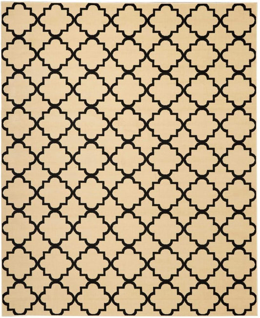 Nourison - Grafix GRF08 Black and White 710in x 910in Large Rug - GRF08-99446395009_CLOSEOUT veiw 1