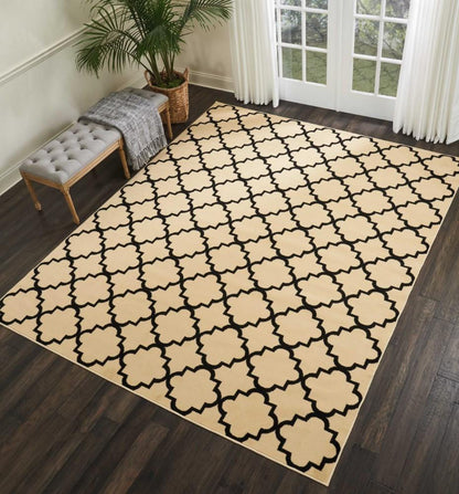 Nourison - Grafix GRF08 Black and White 710in x 910in Large Rug - GRF08-99446395009_CLOSEOUT veiw 2
