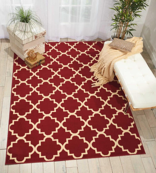 Nourison - Grafix GRF08 Red 53in x 73in Area Rug - GRF08-99446395016 - CLOSEOUT veiw 2