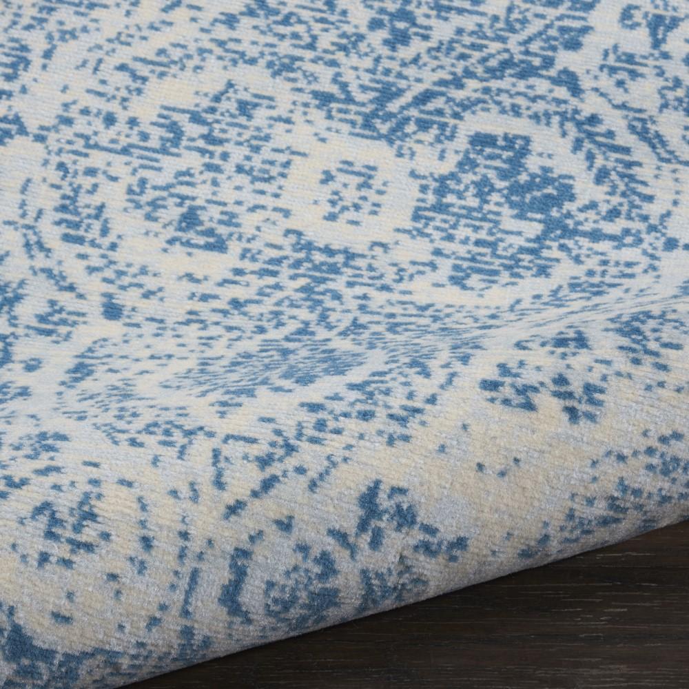 Nourison - Jubilant JUB05 Teal Blue 23in x 73in Low-pile Hallway Rug - JUB05-99446478054_CLOSEOUT veiw 2
