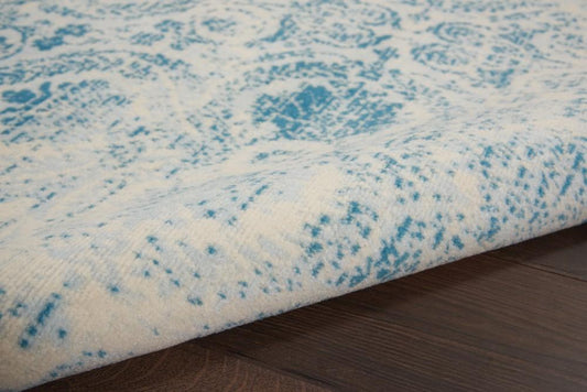 Nourison - Jubilant JUB05 Teal Blue 4x6 Vintage Area Rug - JUB05-99446478061_CLOSEOUT veiw 2