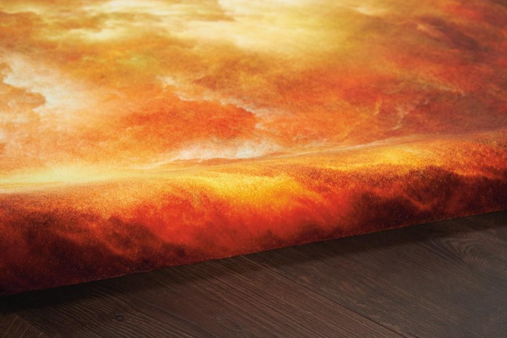 Nourison - Le Reve LER07 Red and Brown 53in x 73in PhotoReal Area Rug - LER07-99446494818_CLOSEOUT veiw 2