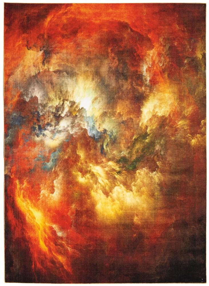 Nourison - Le Reve LER07 Red and Brown 79in x 99in Large Storm Clouds Rug - LER07-99446494825 - CLOSEOUT veiw 1