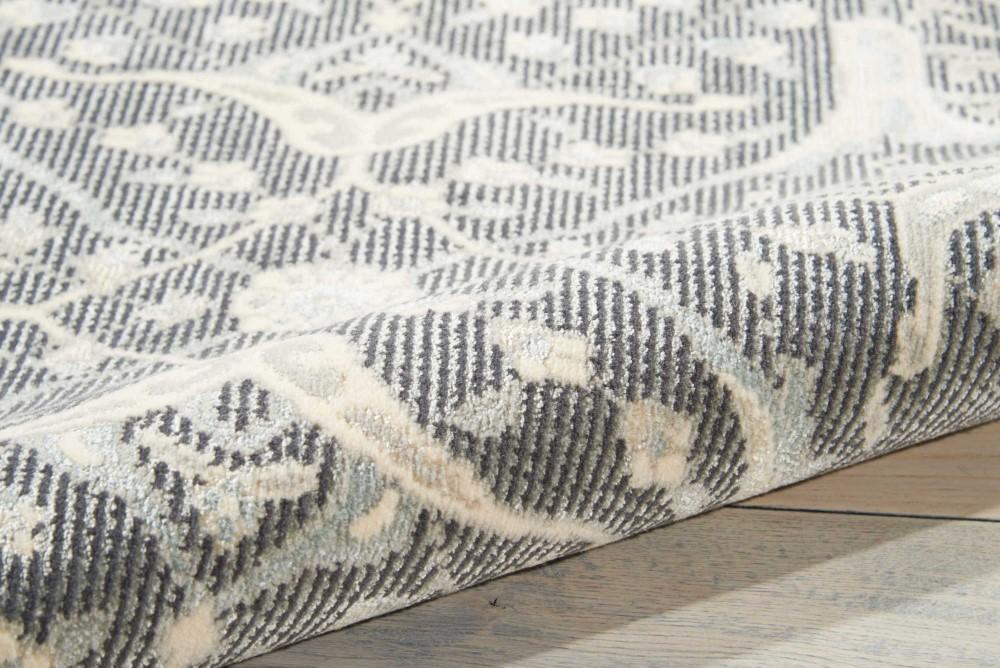 Nourison - Luminance LUM08 Grey 53in x 75in Area Rug - LUM08-99446222138_CLOSEOUT veiw 2