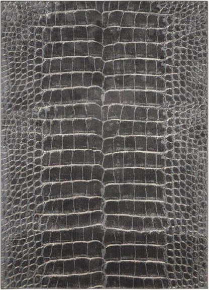 Nourison - Maxell MAE09 Charcoal Grey 53in x 73in Area Rug - MAE09-99446343604 veiw 1