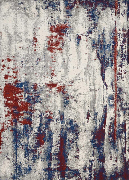 Nourison - Maxell MAE15 Red and Blue 53in x 73in Area Rug - MAE15-99446027269 veiw 1