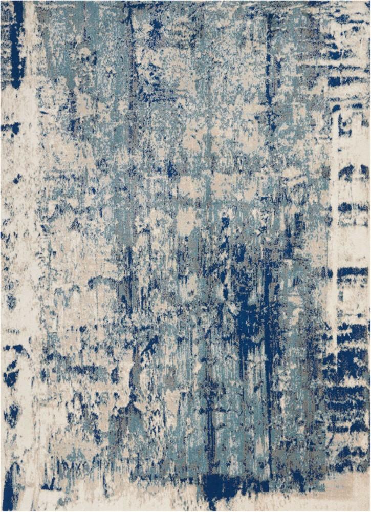 Nourison - Maxell MAE16 Blue and Ivory 93in x 129in Oversized Rug - MAE16-99446083753 veiw 1