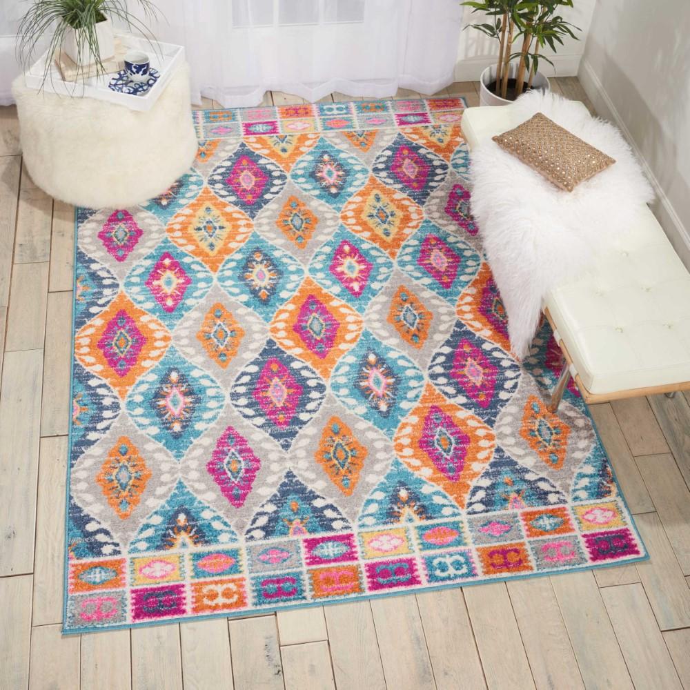 Nourison - Passion PSN02 Multicolor 39in x 59in Boho Area Rug - PSN02-99446388018 veiw 2
