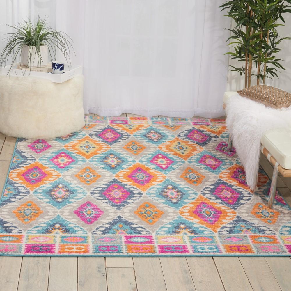 Nourison - Passion PSN02 Multicolor 53in x 73in Boho Area Rug - PSN02-99446388063 veiw 2