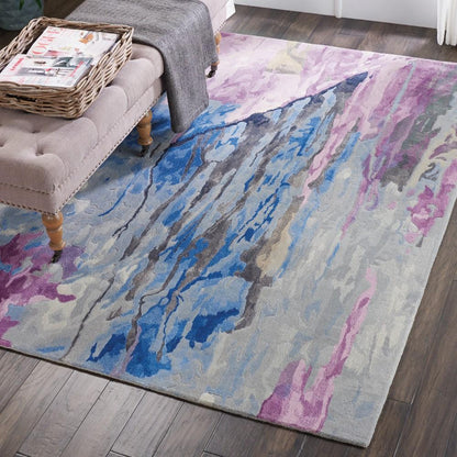 Nourison - Prismatic 56in x 75in Bone Multicolor Area Rug - PRS11-99446411495 veiw 3