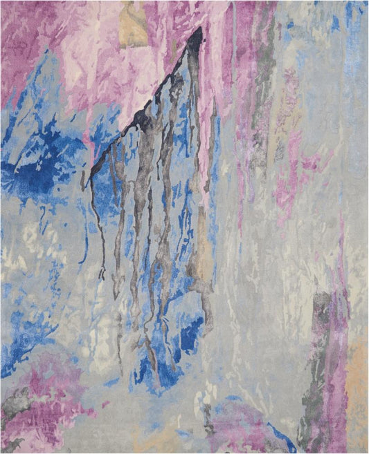 Nourison - Prismatic 79in x 99in Bone Multicolor Area Rug - PRS11-99446411501 veiw 1