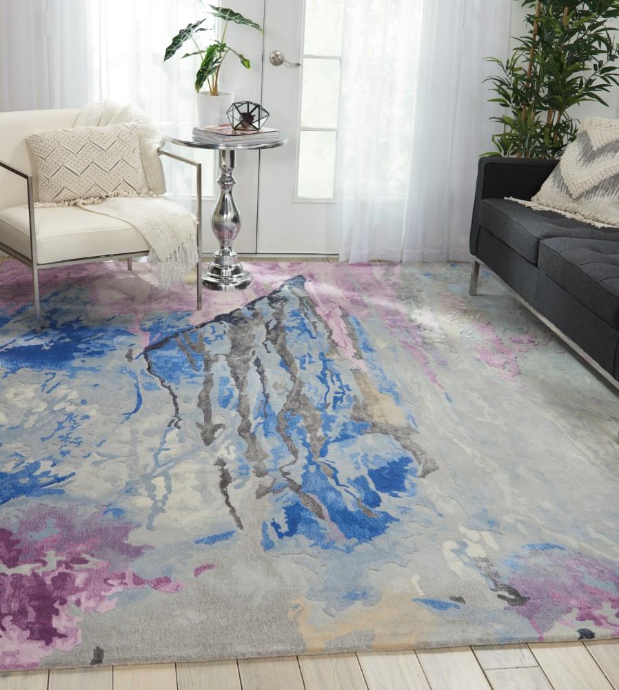 Nourison - Prismatic 79in x 99in Bone Multicolor Area Rug - PRS11-99446411501 veiw 2