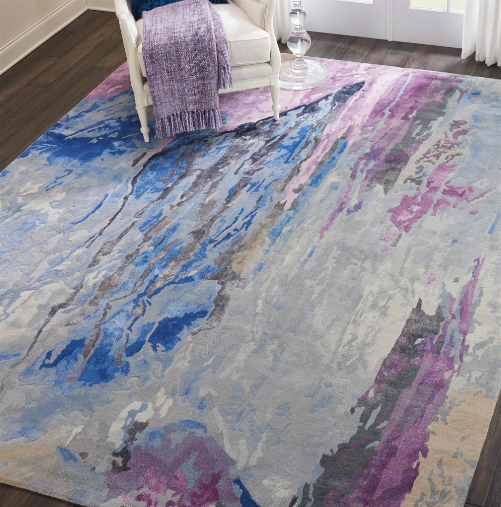 Nourison - Prismatic 86in x 116in Bone Multicolor Area Rug - PRS11-99446411525 veiw 3