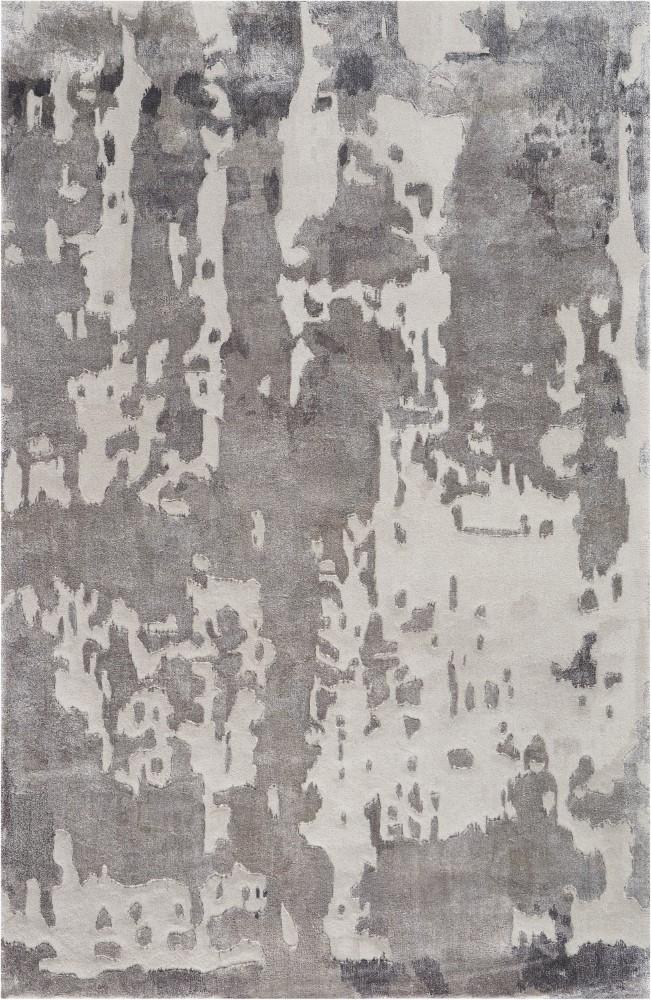 Nourison - Prismatic 39in x 59in Silver Grey Abstract Area Rug - PRS12-99446138729 veiw 1