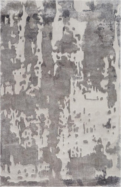 Nourison - Prismatic 39in x 59in Silver Grey Abstract Area Rug - PRS12-99446138729 veiw 1