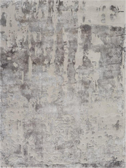 Nourison - Prismatic 56in x 75in Silver Grey Abstract Area Rug - PRS12-99446138774 veiw 1
