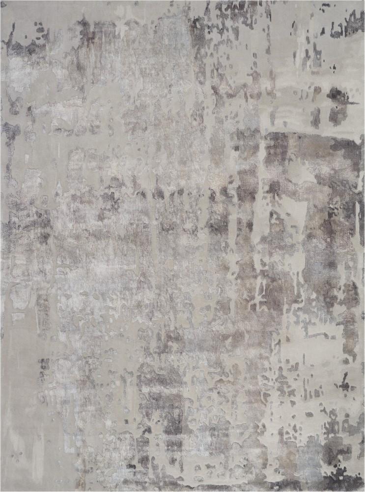 Nourison - Prismatic 86in x 116in Silver Grey Abstract Area Rug - PRS12-99446141620 veiw 1