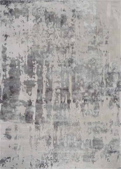 Nourison - Prismatic 99in x 139in Silver Grey Abstract Area Rug - PRS12-99446141842 veiw 1