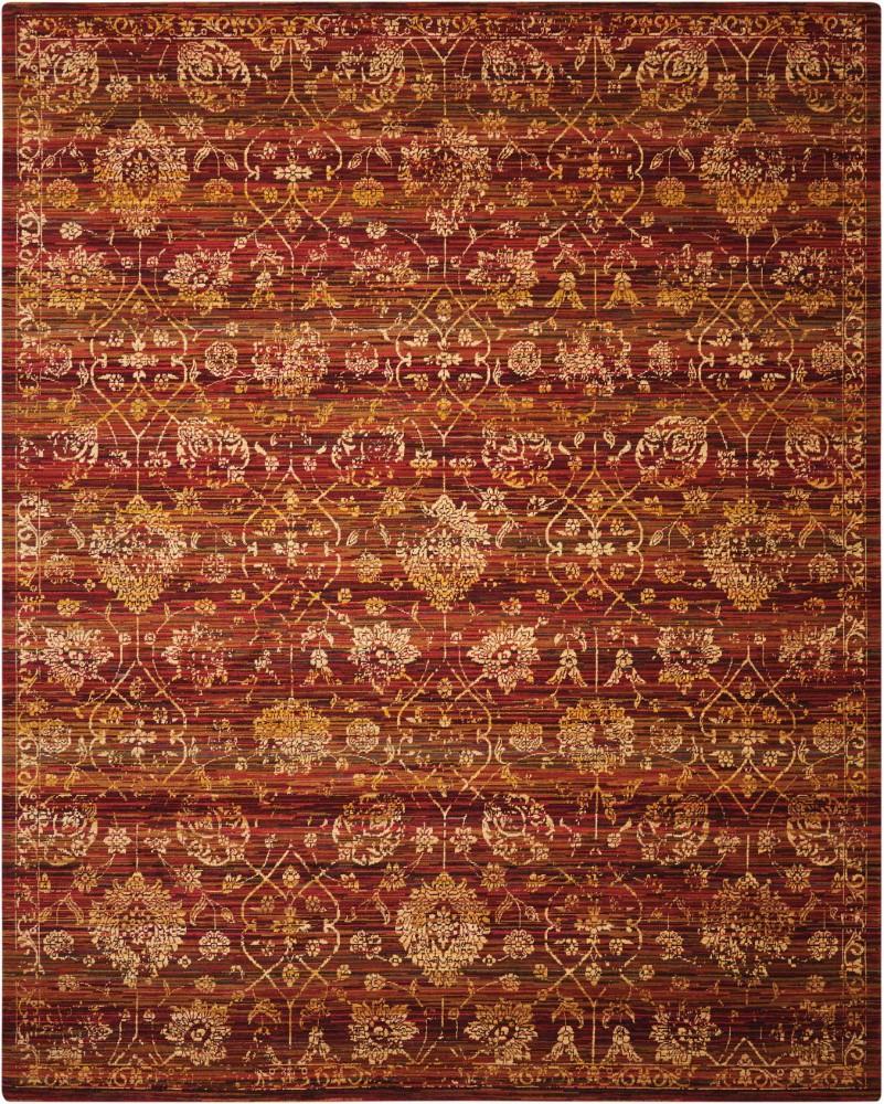Nourison - Rhapsody RH007 Red and Yellow 99in x 13 Rug - RH007-99446188106_CLOSEOUT veiw 1