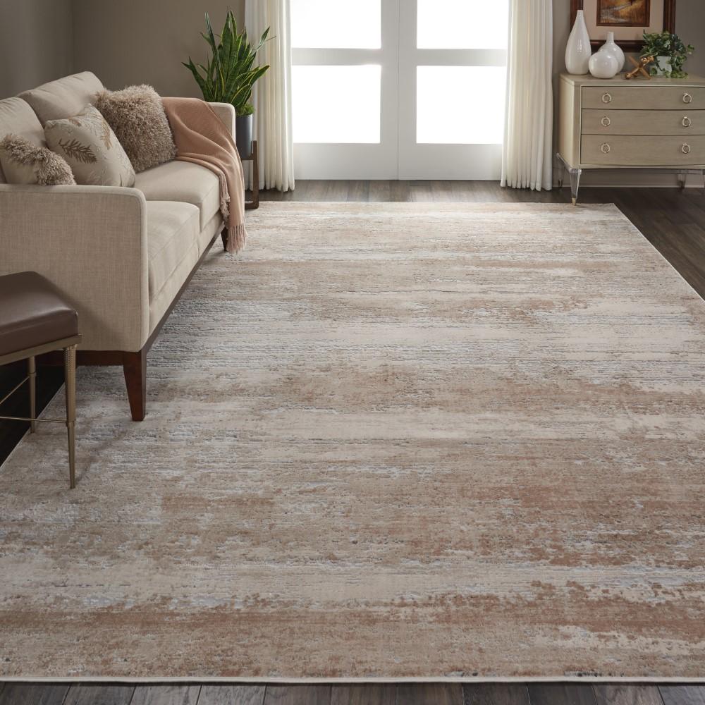 Nourison - Rustic Textures RUS03 Beige 710in x 106in Oversized Rug - RUS03-99446462015 veiw 2