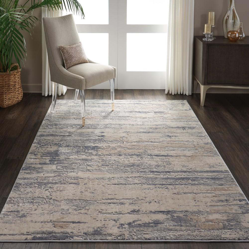 Nourison - Rustic Textures RUS04 Beige and Bone 53in x 73in Rustic Area Rug - RUS04-99446462053 veiw 2