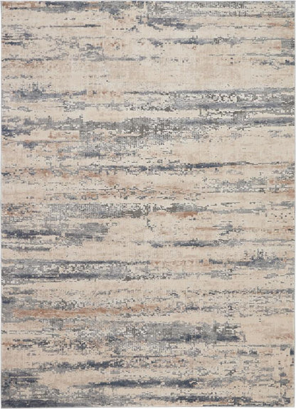Nourison - Rustic Textures RUS04 Beige and Bone 710in x 106in Oversized Rug - RUS04-99446462060 veiw 1