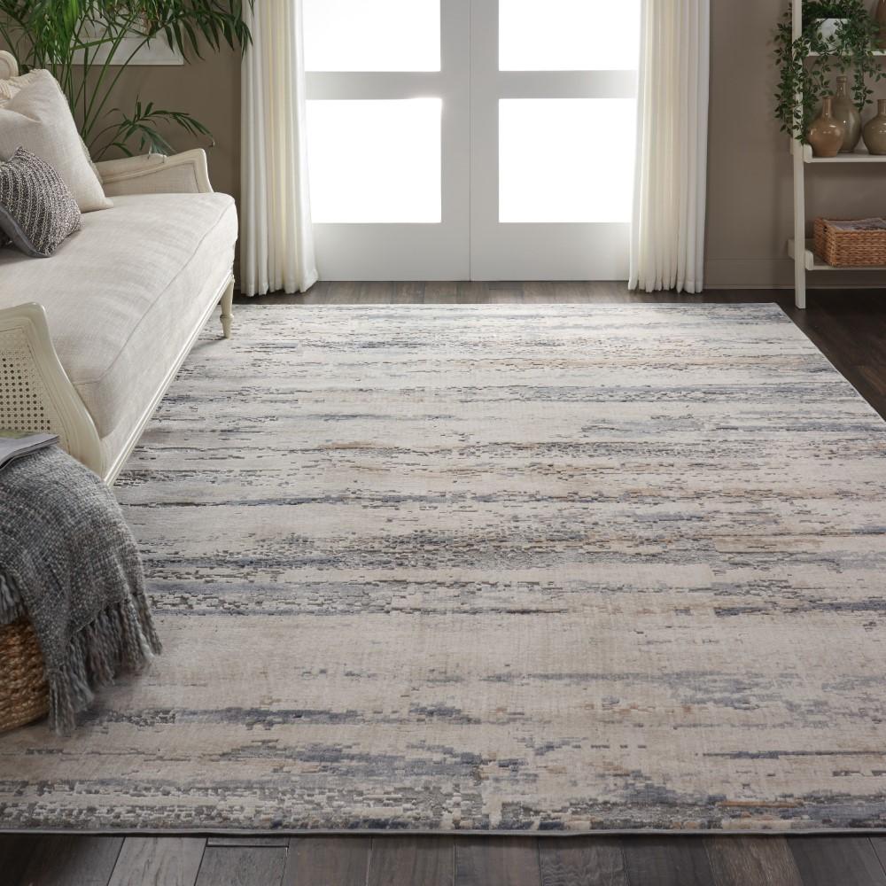 Nourison - Rustic Textures RUS04 Beige and Bone 710in x 106in Oversized Rug - RUS04-99446462060 veiw 2