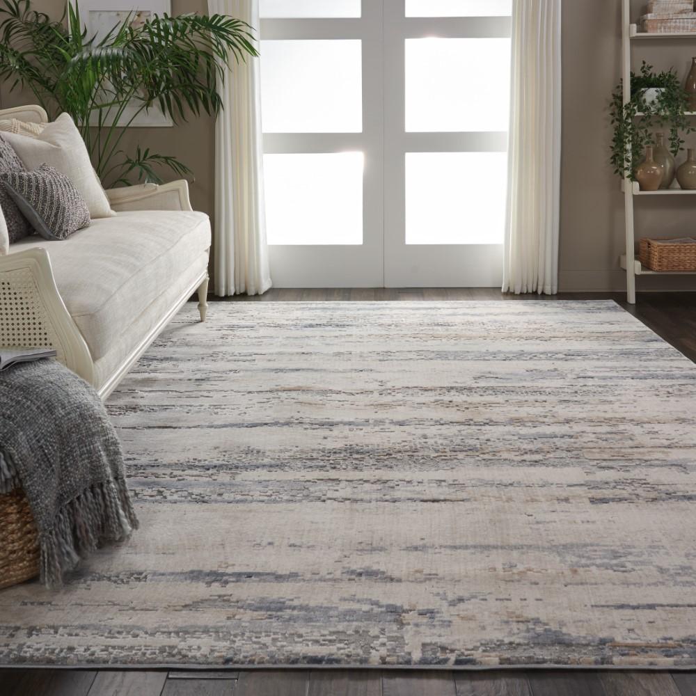 Nourison - Rustic Textures RUS04 Beige and Bone 710in x 106in Oversized Rug - RUS04-99446462060 veiw 3
