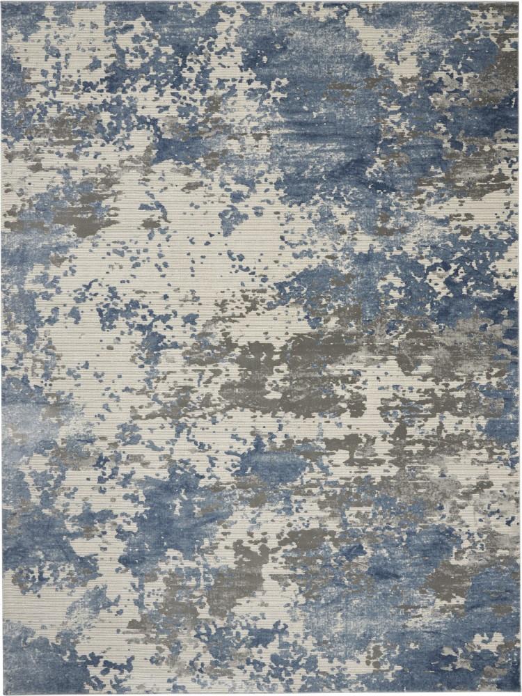 Nourison - Rustic Textures RUS08 Blue and Bone 710in x 106in Large Rug - RUS08-99446496362 veiw 1