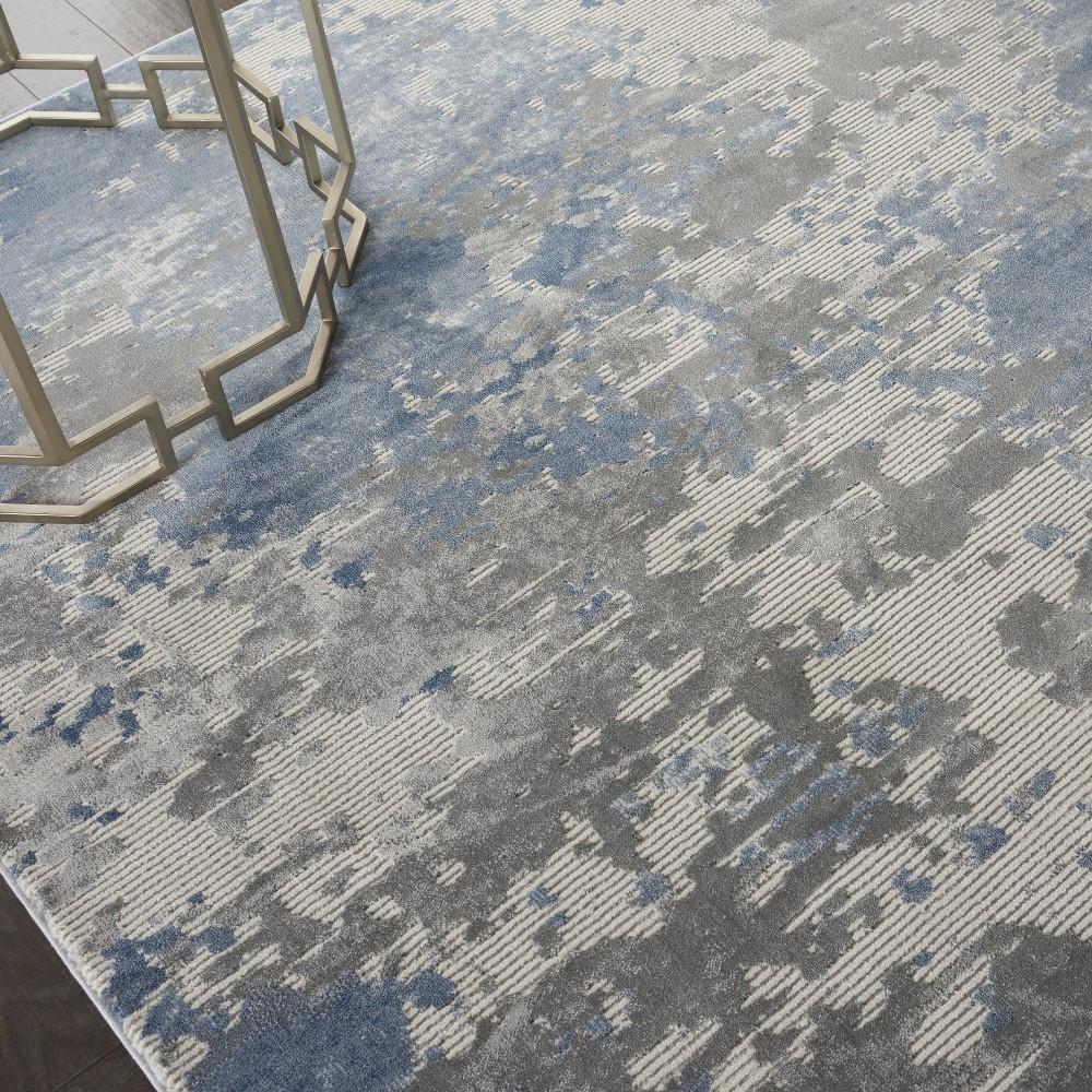 Nourison - Rustic Textures RUS08 Blue and Bone 710in x 106in Large Rug - RUS08-99446496362 veiw 3