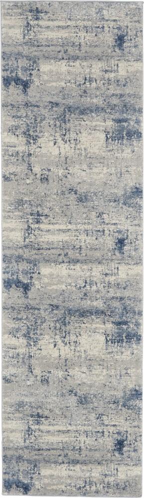 Nourison - Rustic Textures RUS10 Blue and Grey 22in x 76in Hallway Rug - RUS10-99446496461 veiw 1