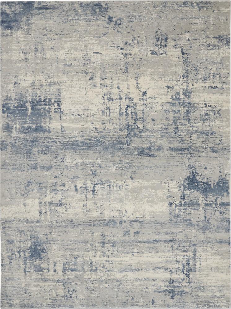 Nourison - Rustic Textures RUS10 Blue and Grey 93in x 129in Oversized Rug - RUS10-99446496515 veiw 1