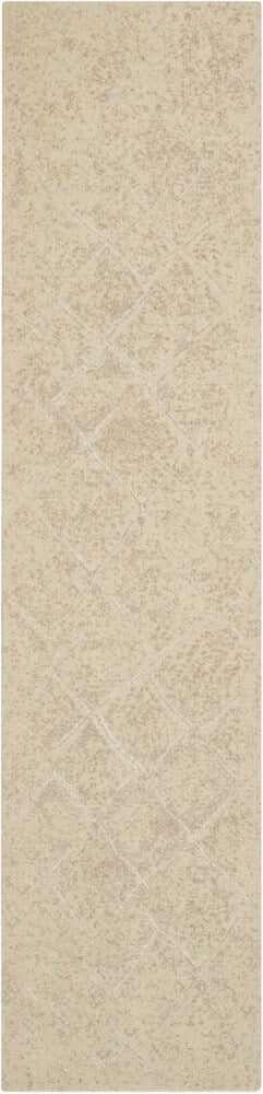 Nourison - Silk Elements SKE20 Beige 25in x 10 Hallway Rug - SKE20-99446295316_CLOSEOUT veiw 1