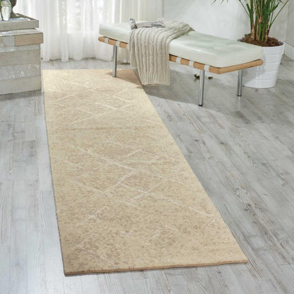 Nourison - Silk Elements SKE20 Beige 56in x 8 Area Rug - SKE20-99446295323_CLOSEOUT veiw 2