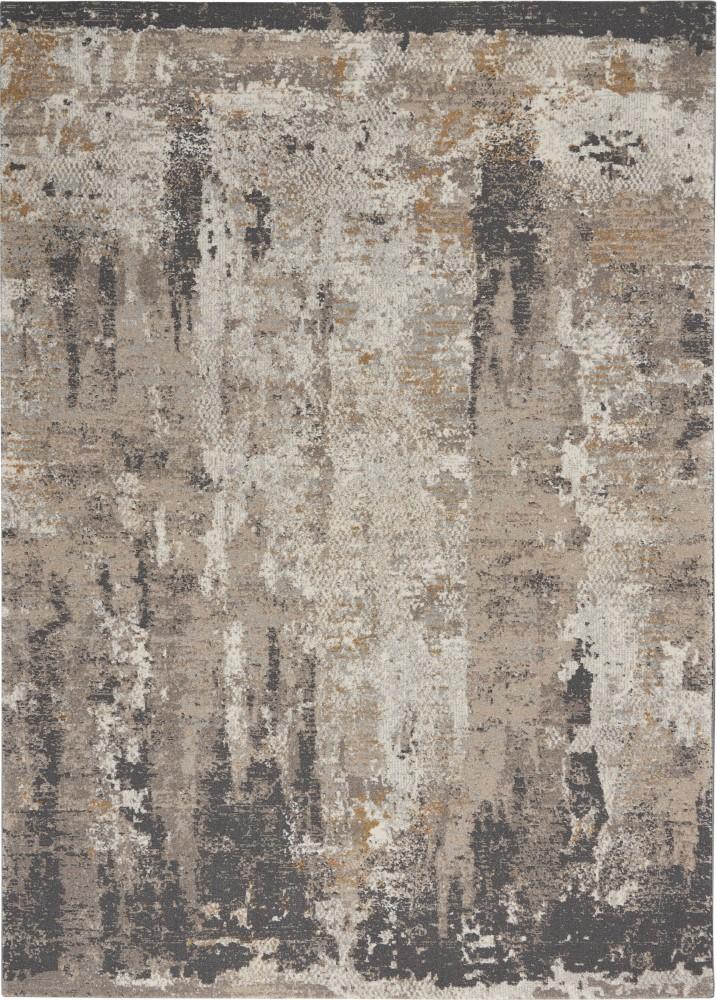 Nourison - Tangra 53in x 73in Cream Grey Area Rug - TNR05-99446783110 veiw 1