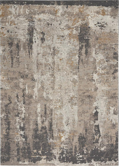 Nourison - Tangra 53in x 73in Cream Grey Area Rug - TNR05-99446783110 veiw 1