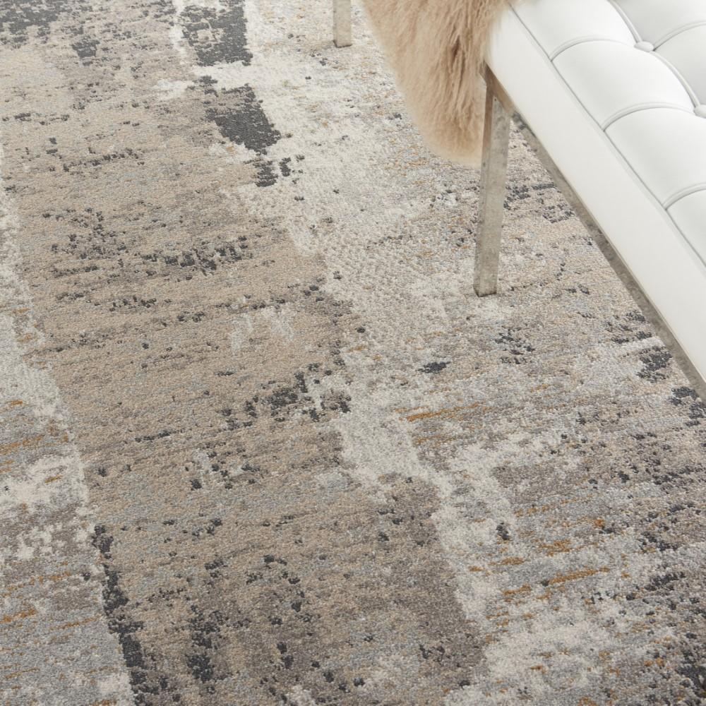 Nourison - Tangra 9x12 Cream Grey Area Rug - TNR05-99446783134 veiw 3
