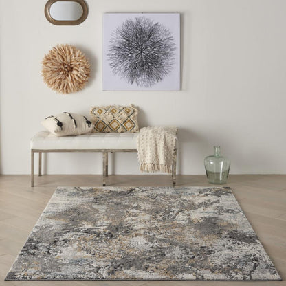 Nourison - Tangra 4x6 Bone Multi Area Rug - TNR01-99446782830_CLOSEOUT veiw 2