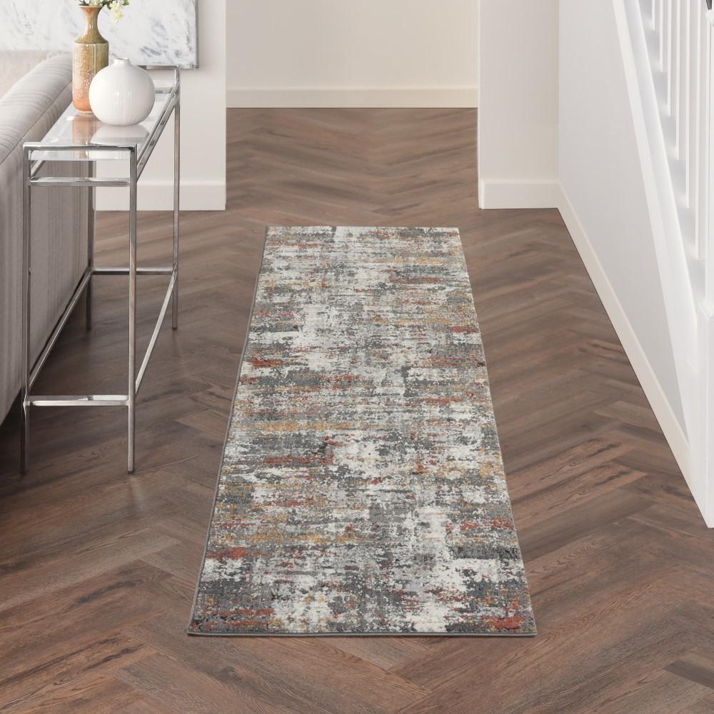 Nourison - Tangra 22in x 76in Bone Multi Area Rug - TNR02-99446782892 veiw 2