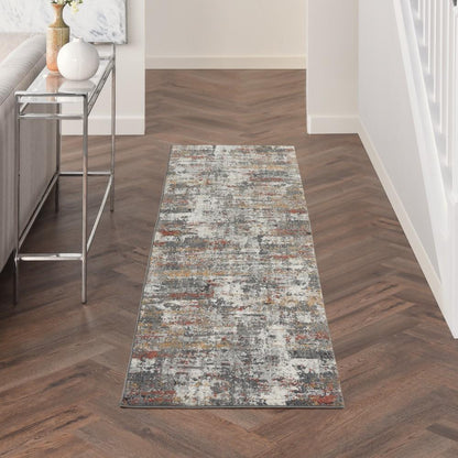 Nourison - Tangra 22in x 76in Bone Multi Area Rug - TNR02-99446782892 veiw 2