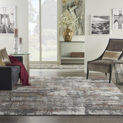 Nourison - Tangra 9x12 Bone Multi Area Rug - TNR02-99446782939 veiw 2
