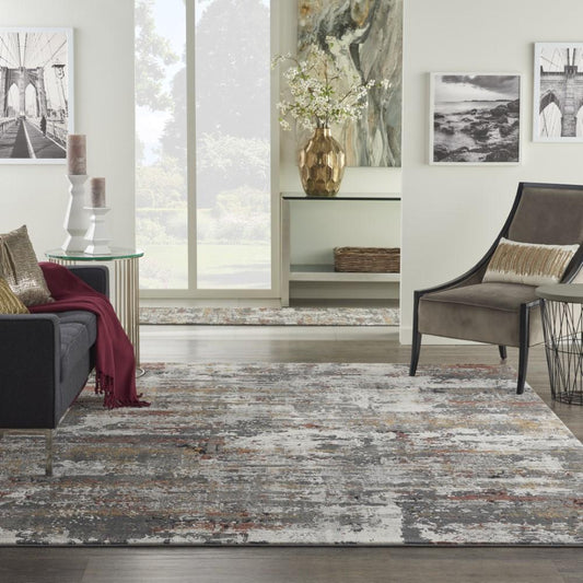 Nourison - Tangra 9x12 Bone Multi Area Rug - TNR02-99446782939 veiw 2