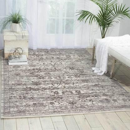 Nourison - Twilight TWI01 Grey 79in x 99in Large Rug - TWI01-99446291424 veiw 3