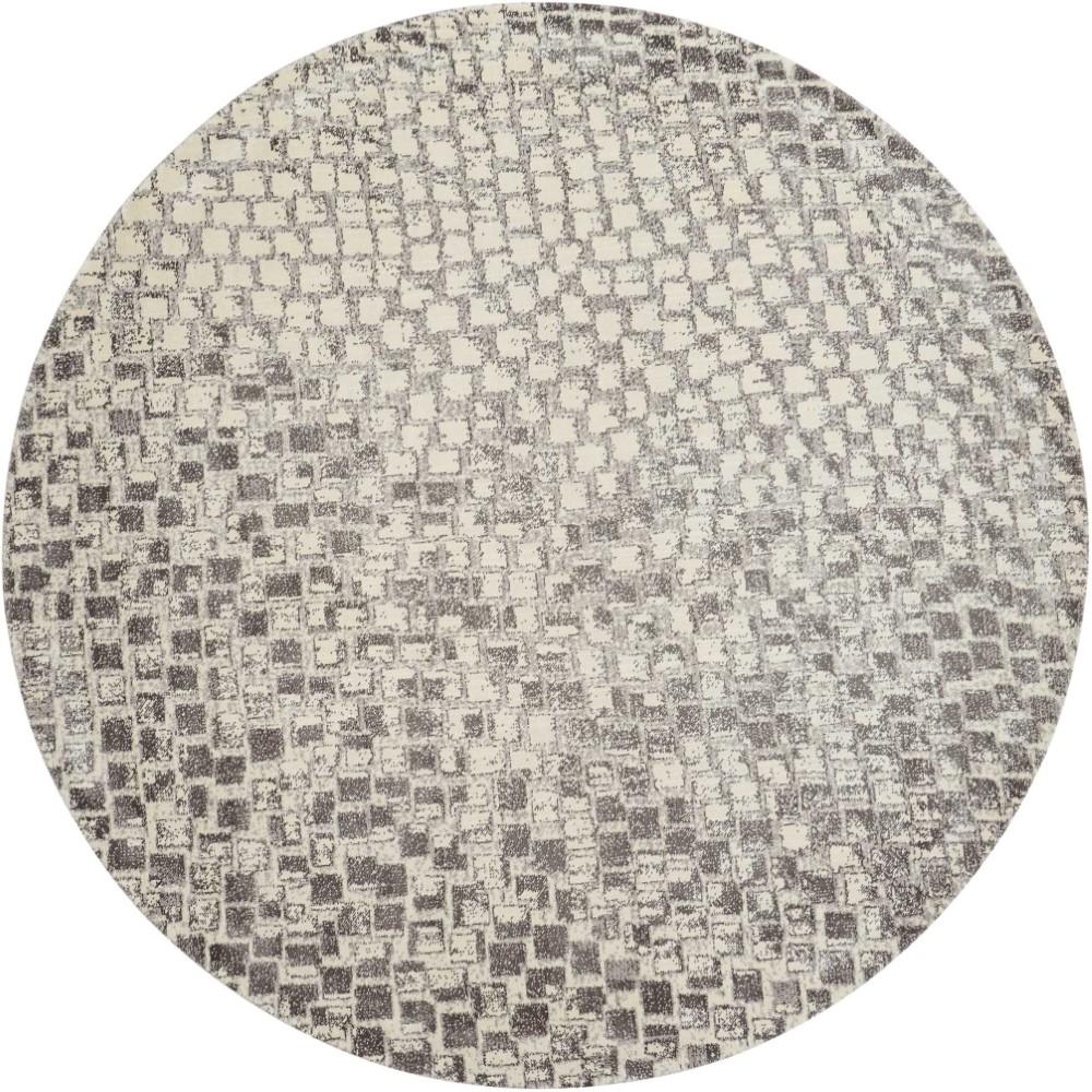 Nourison - Twilight TWI08 Beige 8 x Round Large Rug - TWI08-99446358035_CLOSEOUT veiw 1