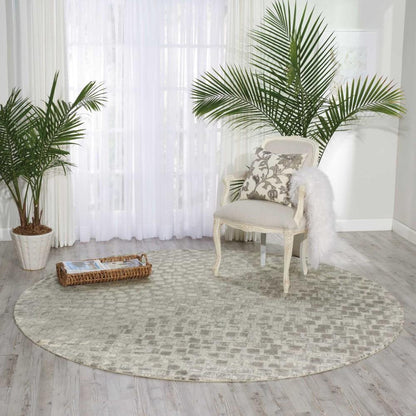 Nourison - Twilight TWI08 Beige 8 x Round Large Rug - TWI08-99446358035_CLOSEOUT veiw 3