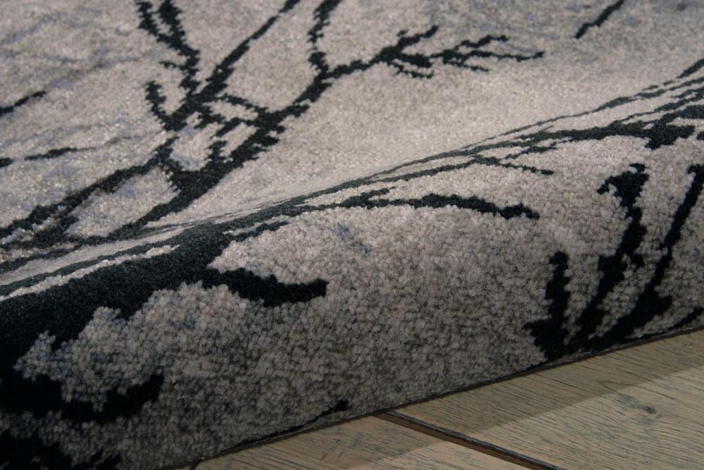 Nourison - Twilight TWI17 Black and Grey 86in x 116in Oversized Rug - TWI17-99446333834 veiw 2