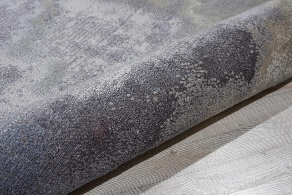 Nourison - Twilight TWI18 Black and Grey 8 x Round Large Rug - TWI18-99446358202 veiw 2