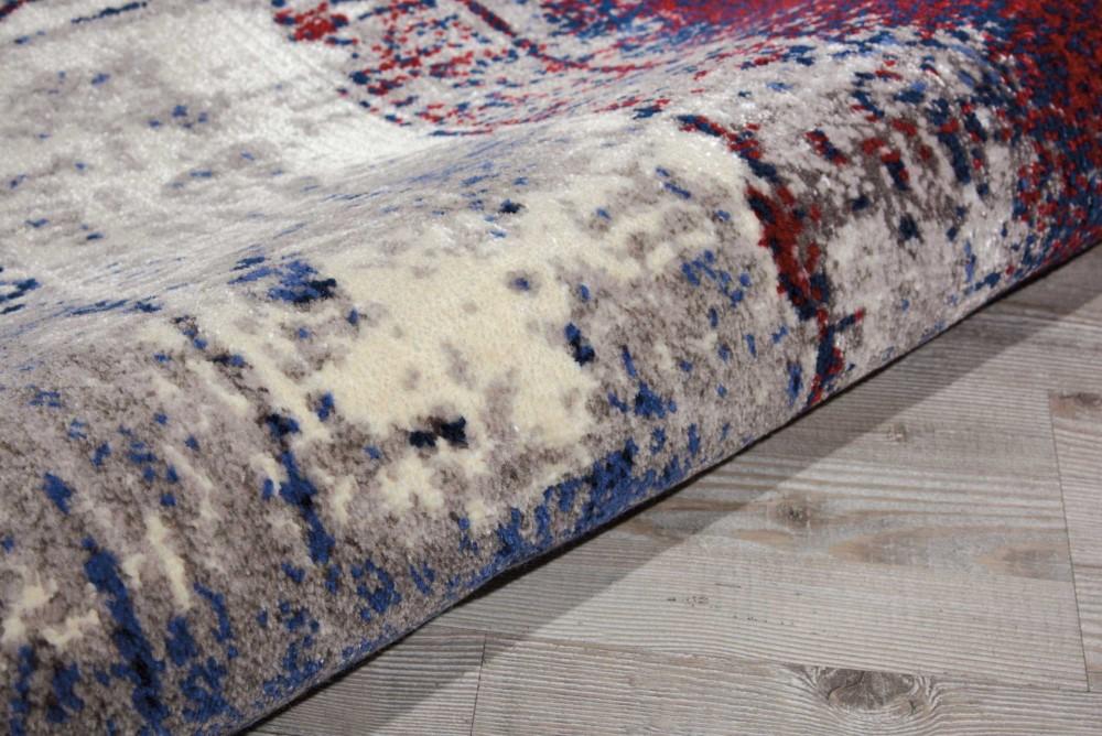 Nourison - Twilight TWI19 Red and Blue 8 x Round Large Rug - TWI19-99446358219_CLOSEOUT veiw 2
